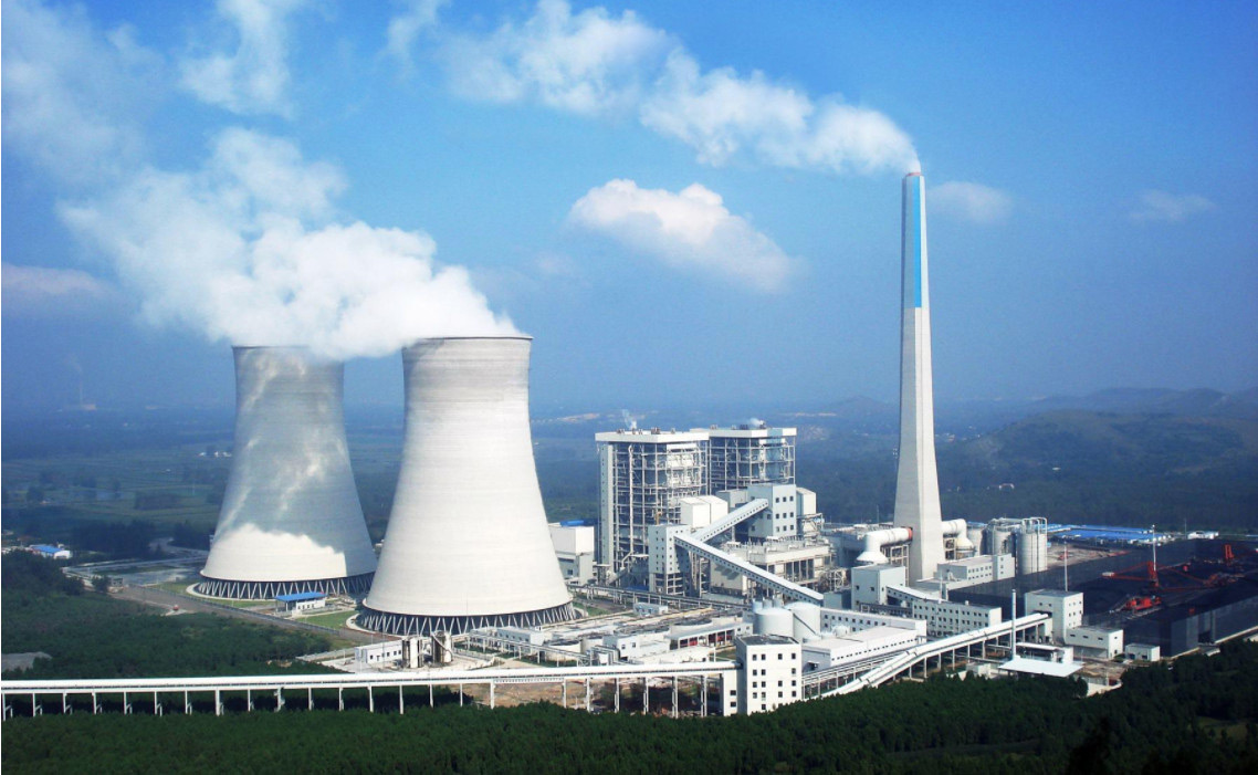 (圖:火電廠脫硫工作中)